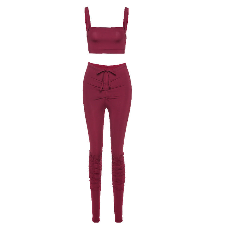 Conjunto Casual de Verano para Mujer con Diseño Descubierto de Hombros
