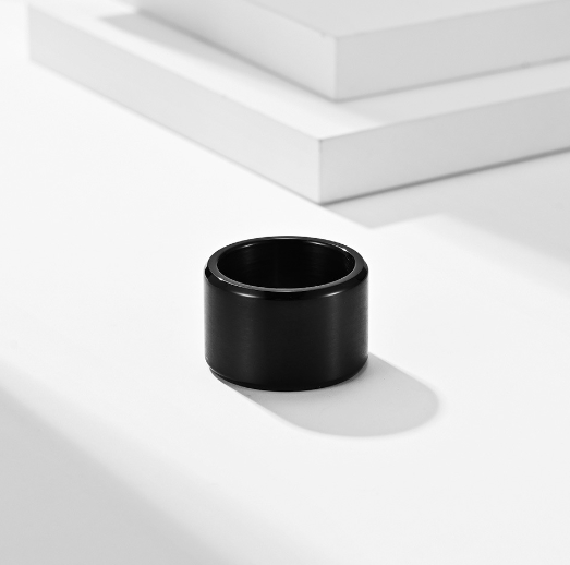 Anillo de Acero Inoxidable Mate Cepillado para Hombre