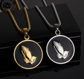 Medalla Religiosa de Oración con Cadena para Suéter de Hombre (Una)
