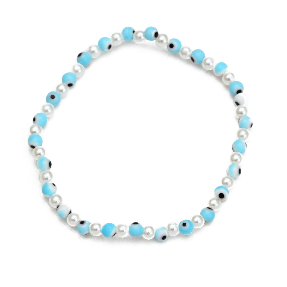 Conjunto de Pulseras con Cuentas de Ojo para Mujer