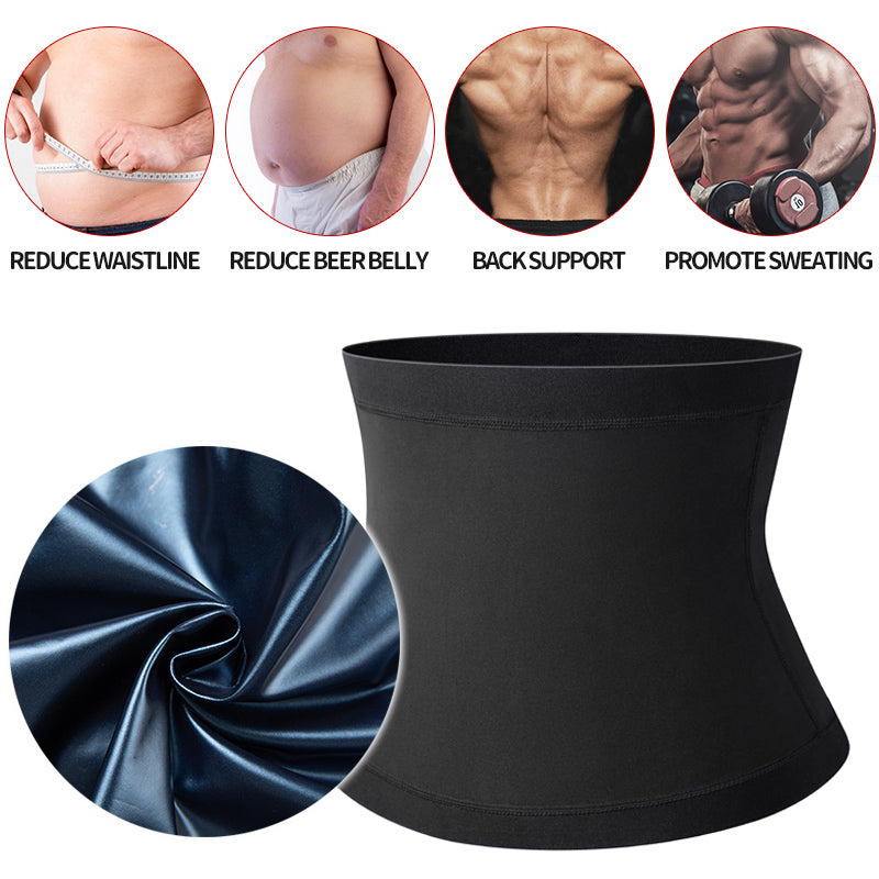 Faja Reductora de Abdomen para Hombres, Cinturón Adelgazante de Sauna, Entrenador de Cintura