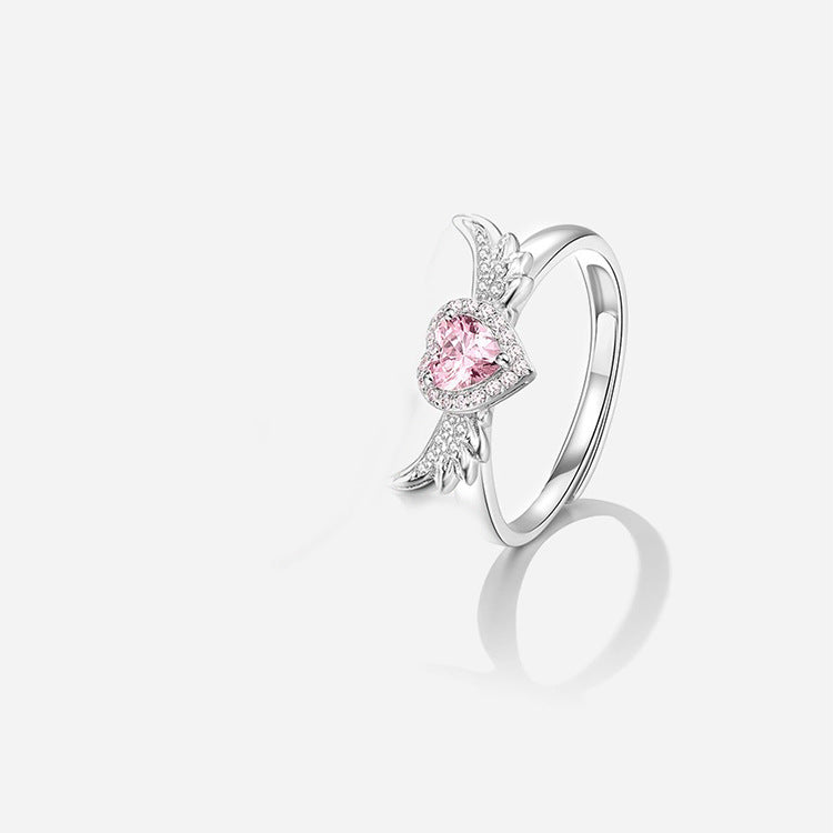 Anillos de Pareja Alas de Ángel en Plata de Ley