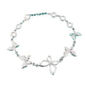 Pulsera Retro de Mariposa Hueca y Lujo Ligero