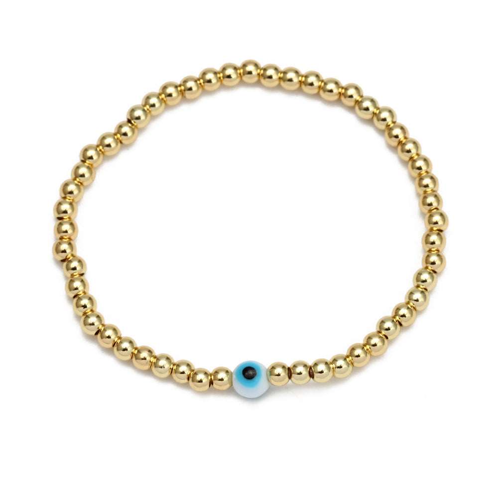 Conjunto de Pulseras con Cuentas de Ojo para Mujer