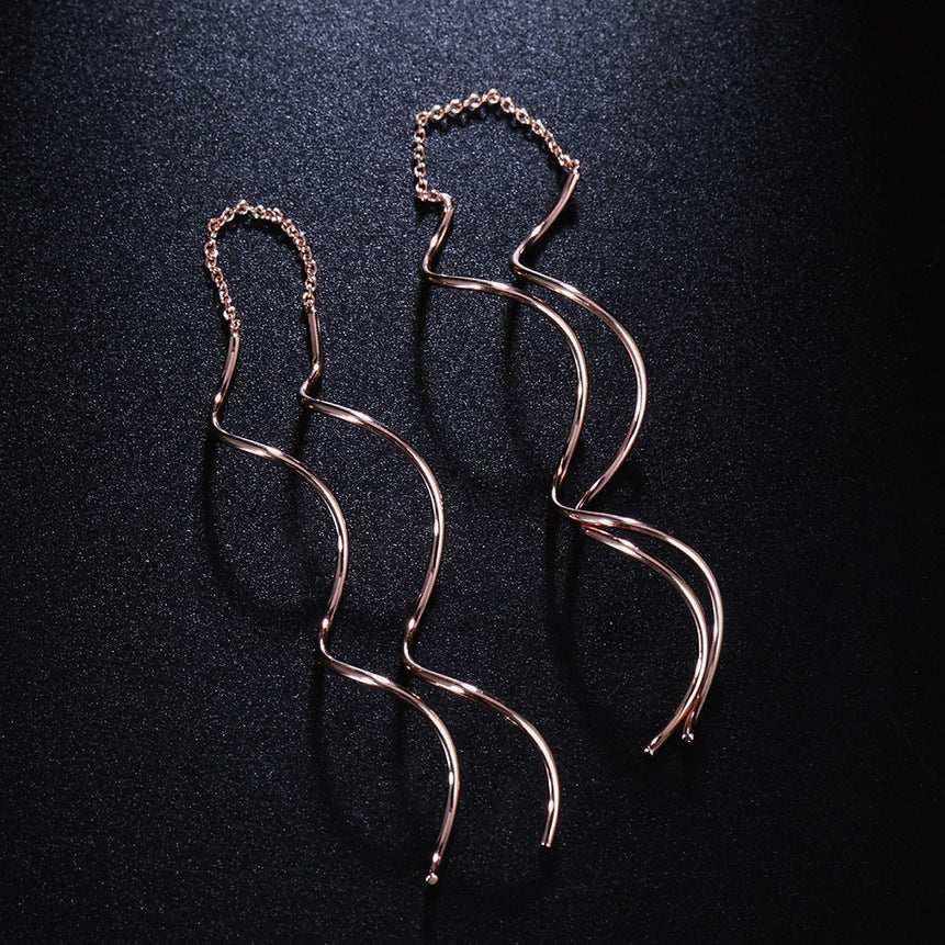 Pendientes Wave Ear Cuff