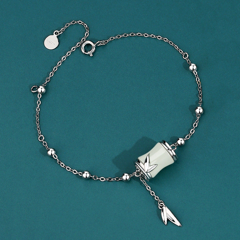 🤍 Set Collar y Pulsera de Plata S925 Natural Tianyuzhu ✨