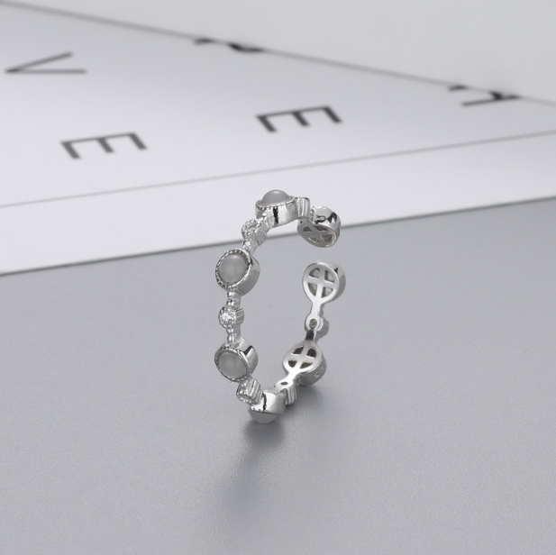 Anillo de Ópalo en Plata S925 para Mujer