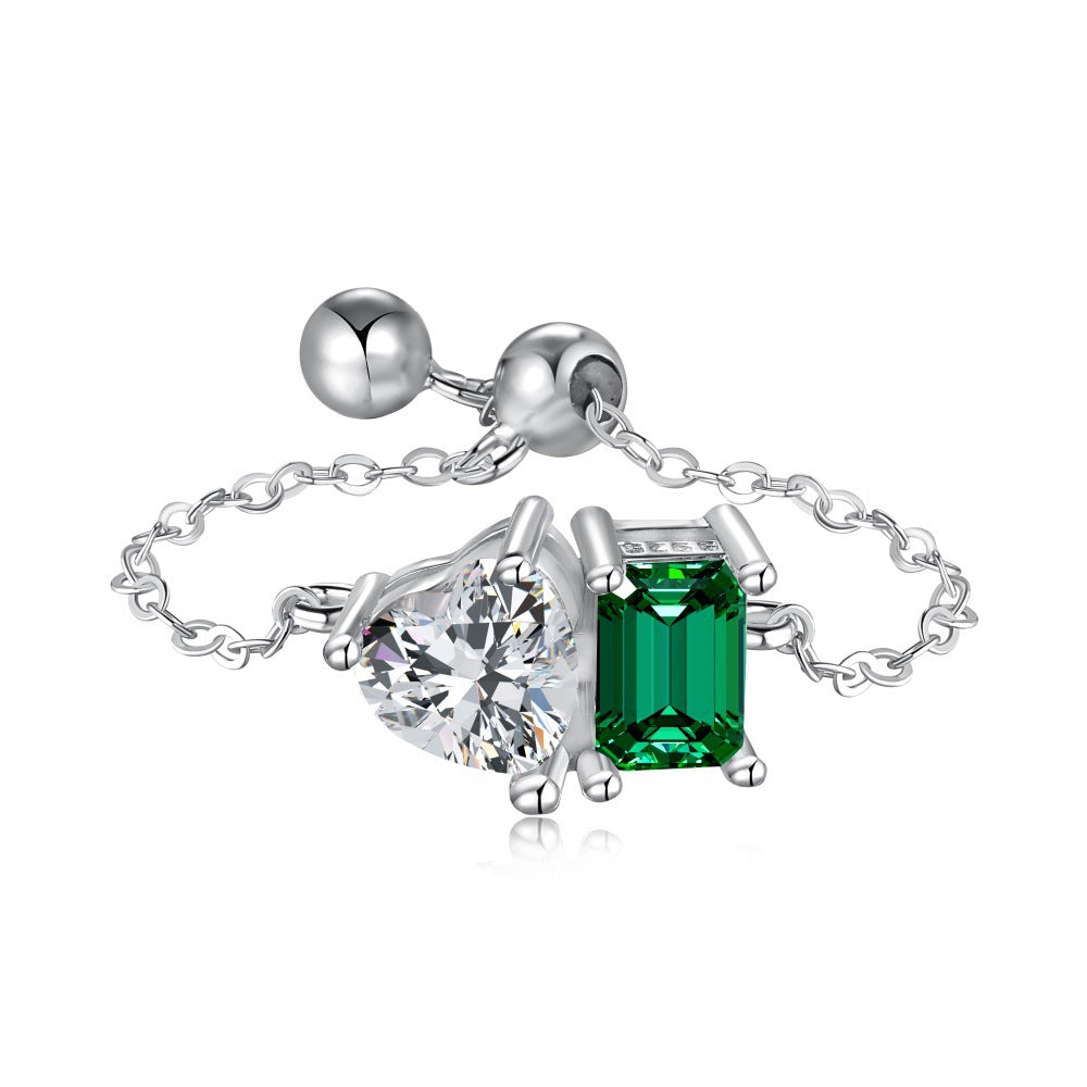Anillo de Moda de Prisma en Plata de Ley - Diseño para Todo Combinar