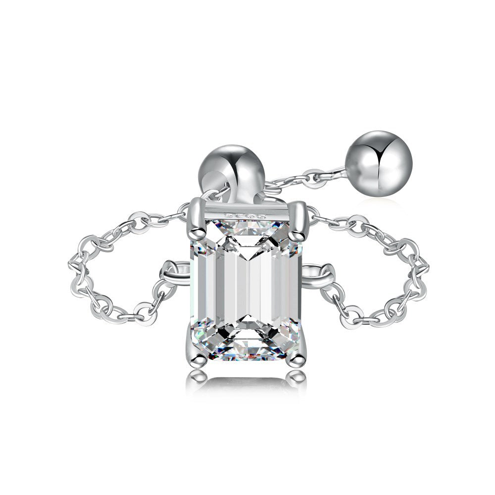 Anillo de Moda de Prisma en Plata de Ley - Diseño para Todo Combinar