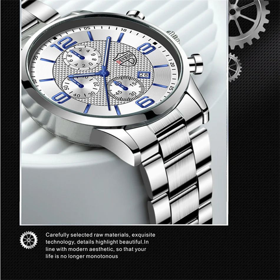 Reloj de Cuarzo DEYROS DS1534 — Estilo Business Clásico