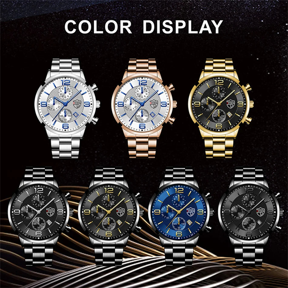 Reloj de Cuarzo DEYROS DS1534 — Estilo Business Clásico