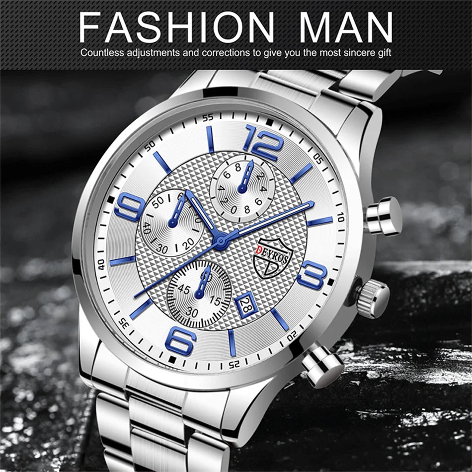 Reloj de Cuarzo DEYROS DS1534 — Estilo Business Clásico