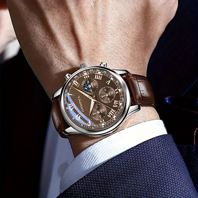 Reloj de Cuarzo Yolako — Diseño Clásico con Números Arábigos