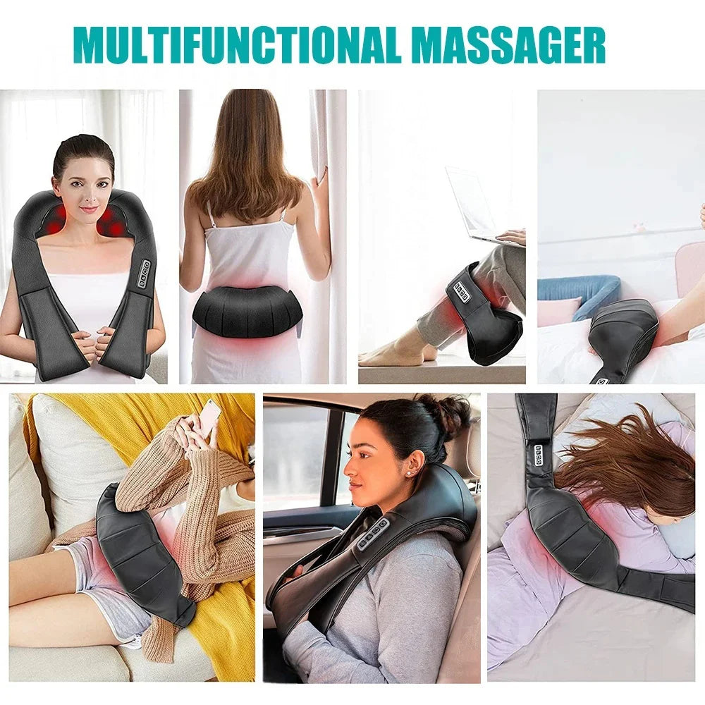 Shiazen — Masajeador de Cuello y Hombros con Calor Shiatsu