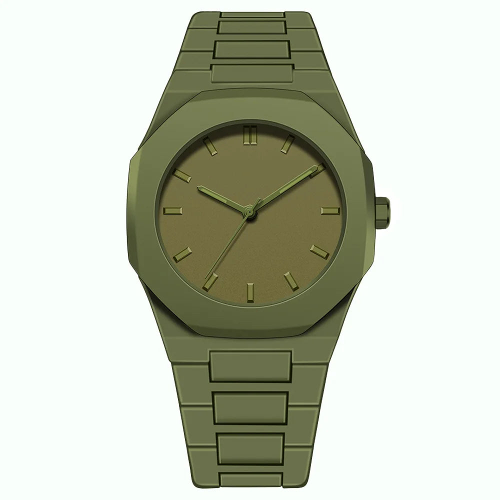 Reloj de Cuarzo ABCD816 — Esfera Grande con Números Arábigos