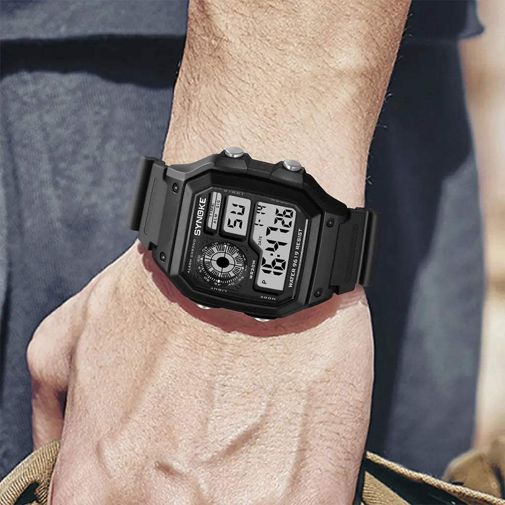 Reloj Digital SYNOKE 9619 — Pantalla Táctil Deportiva