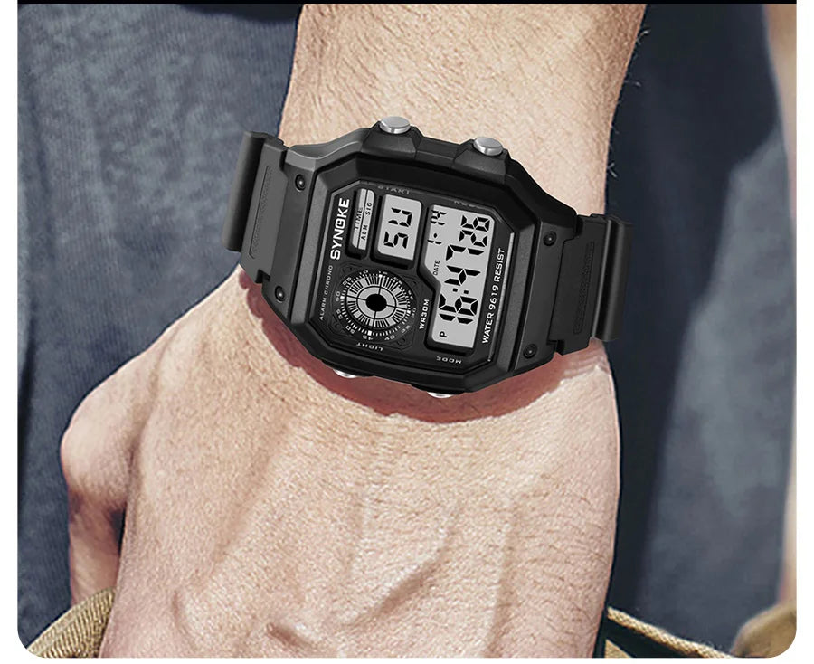 Reloj Digital SYNOKE 9619 — Pantalla Táctil Deportiva