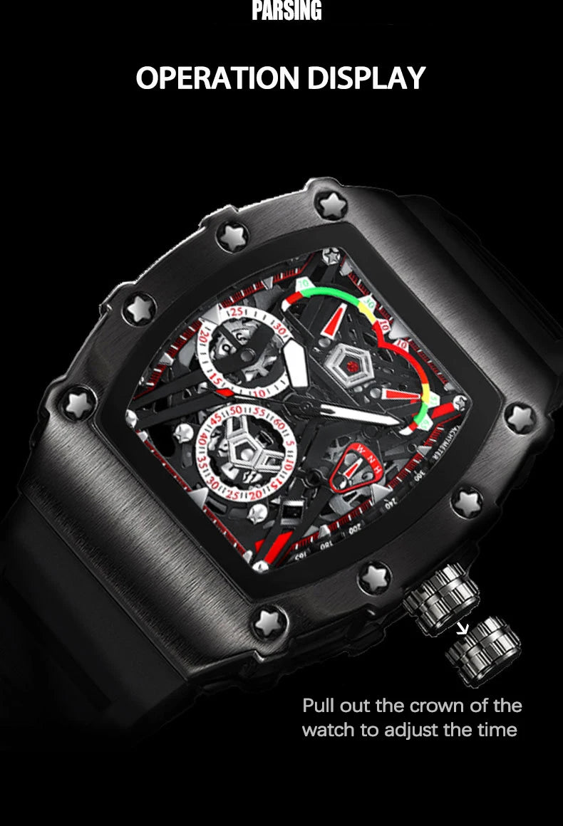 Reloj Casual de Cuarzo con Correa de Silicona ⌚