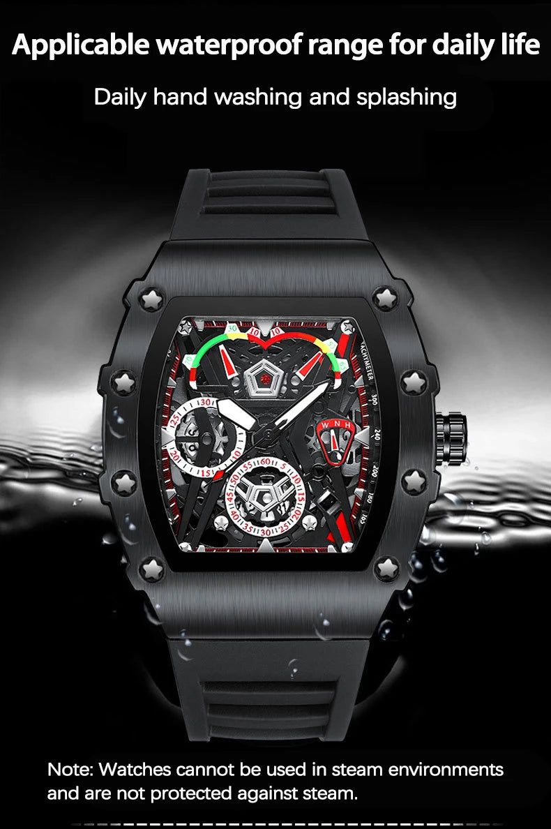 Reloj Casual de Cuarzo con Correa de Silicona ⌚