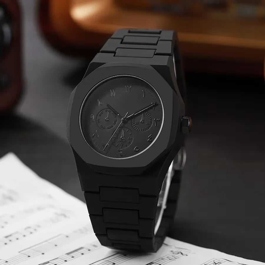 Reloj de Cuarzo ABCD816 — Esfera Grande con Números Arábigos