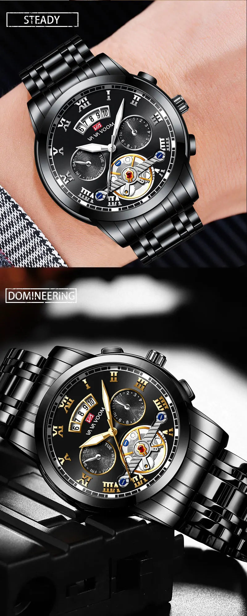 Reloj de Cuarzo VA VA VOOM — Estilo Deportivo Elegante