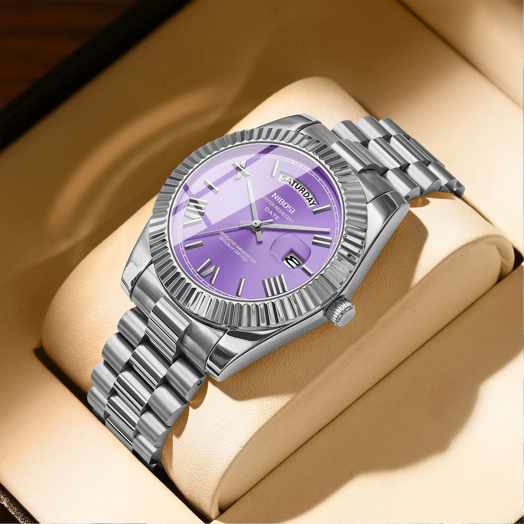 Reloj NIBOSI de Cuarzo con Correa de Acero Inoxidable ⌚✨