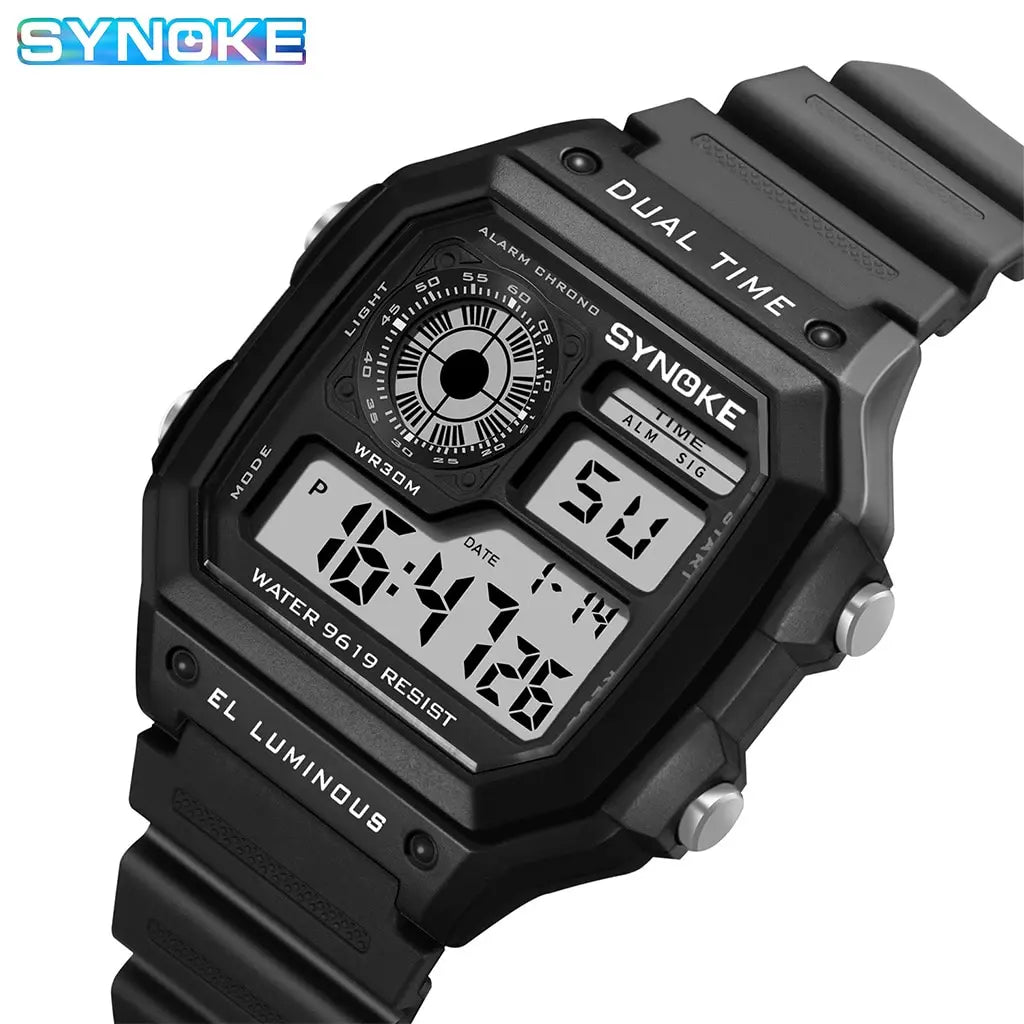 Reloj Digital SYNOKE 9619 — Pantalla Táctil Deportiva