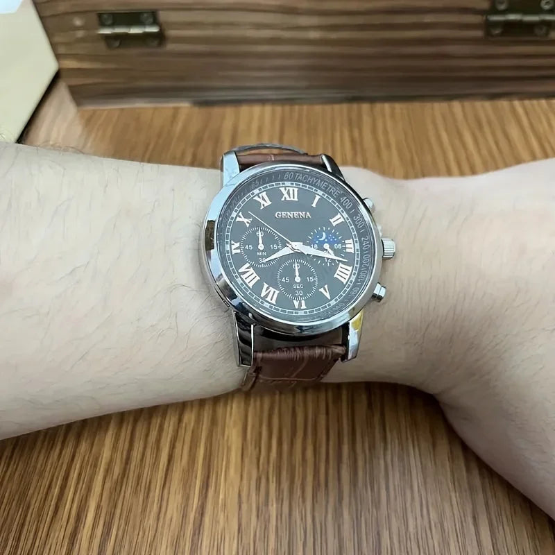 Reloj de Cuarzo Yolako — Diseño Clásico con Números Arábigos