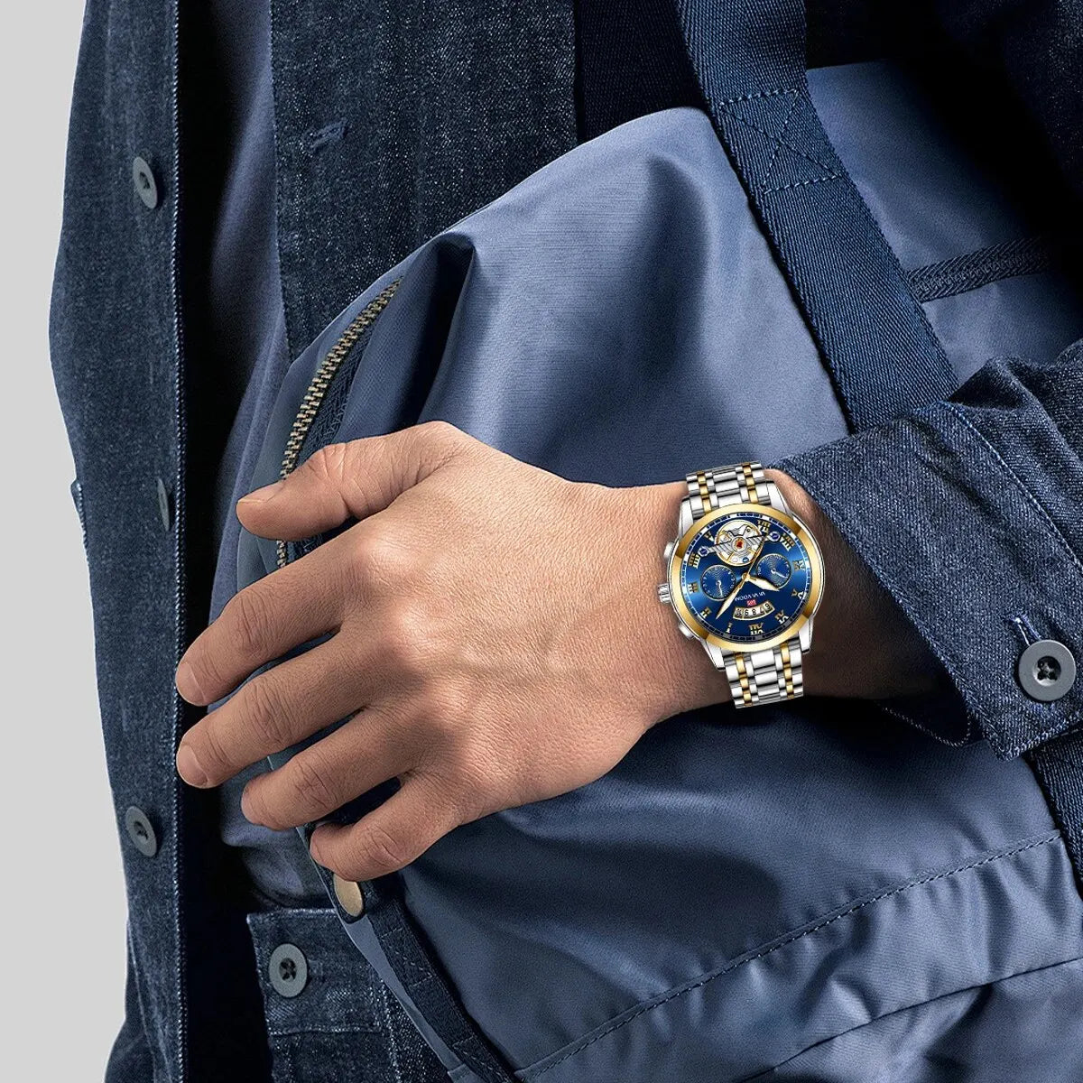 Reloj de Cuarzo VA VA VOOM 2453 — Estilo Deportivo con Numeración Romana