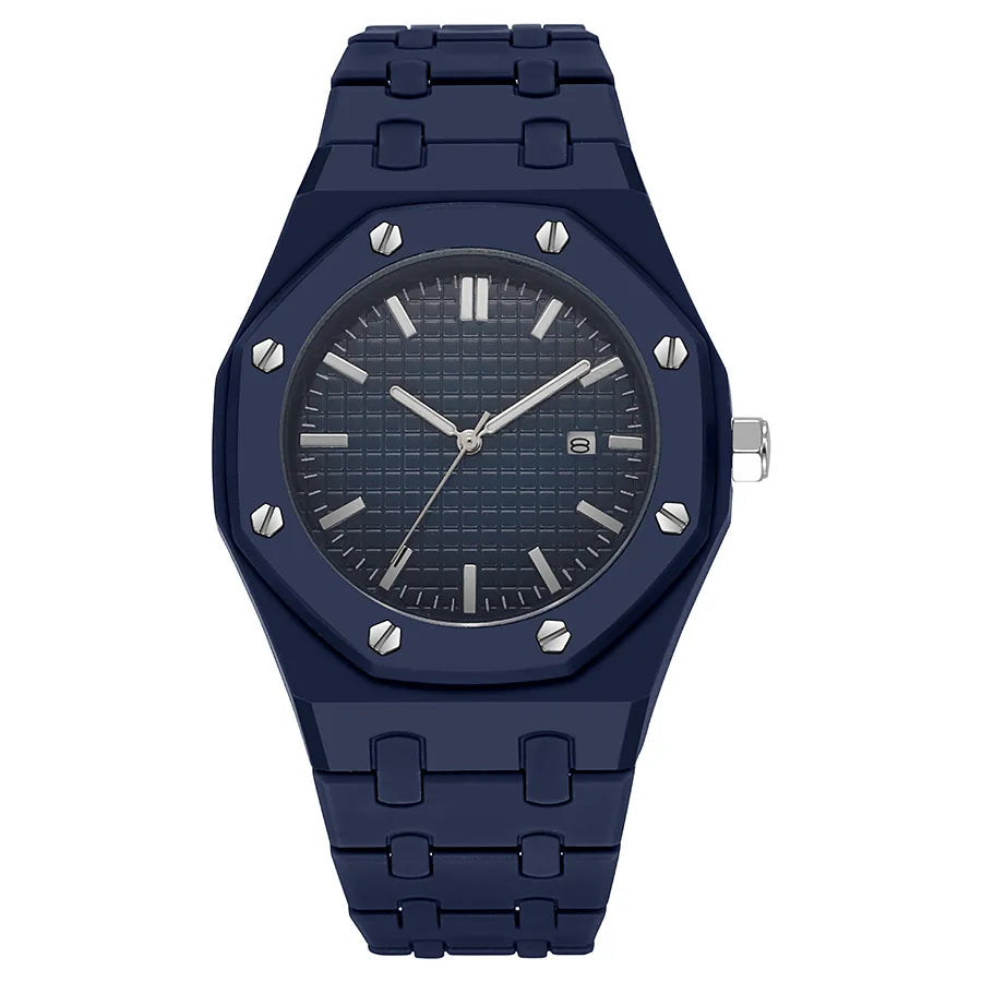 Reloj de Cuarzo ABCD816 — Esfera Grande con Números Arábigos