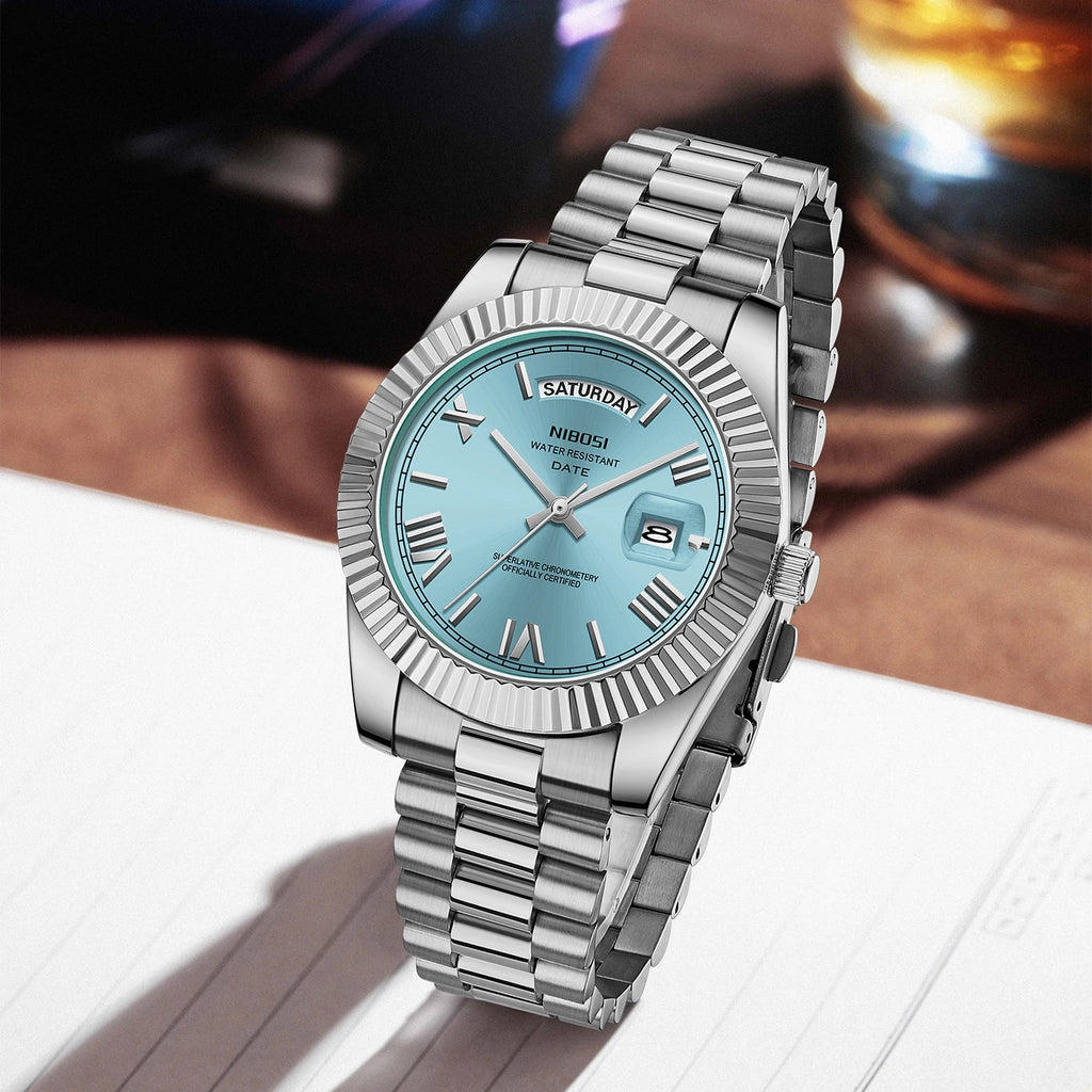 Reloj NIBOSI de Cuarzo con Correa de Acero Inoxidable ⌚✨