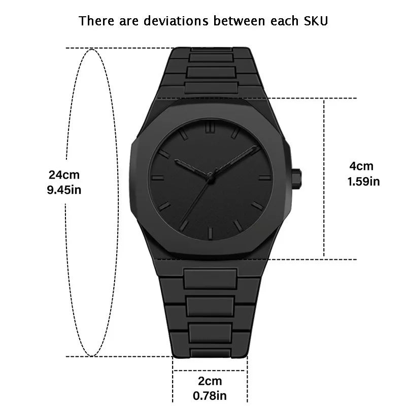 Reloj de Cuarzo ABCD816 — Esfera Grande con Números Arábigos