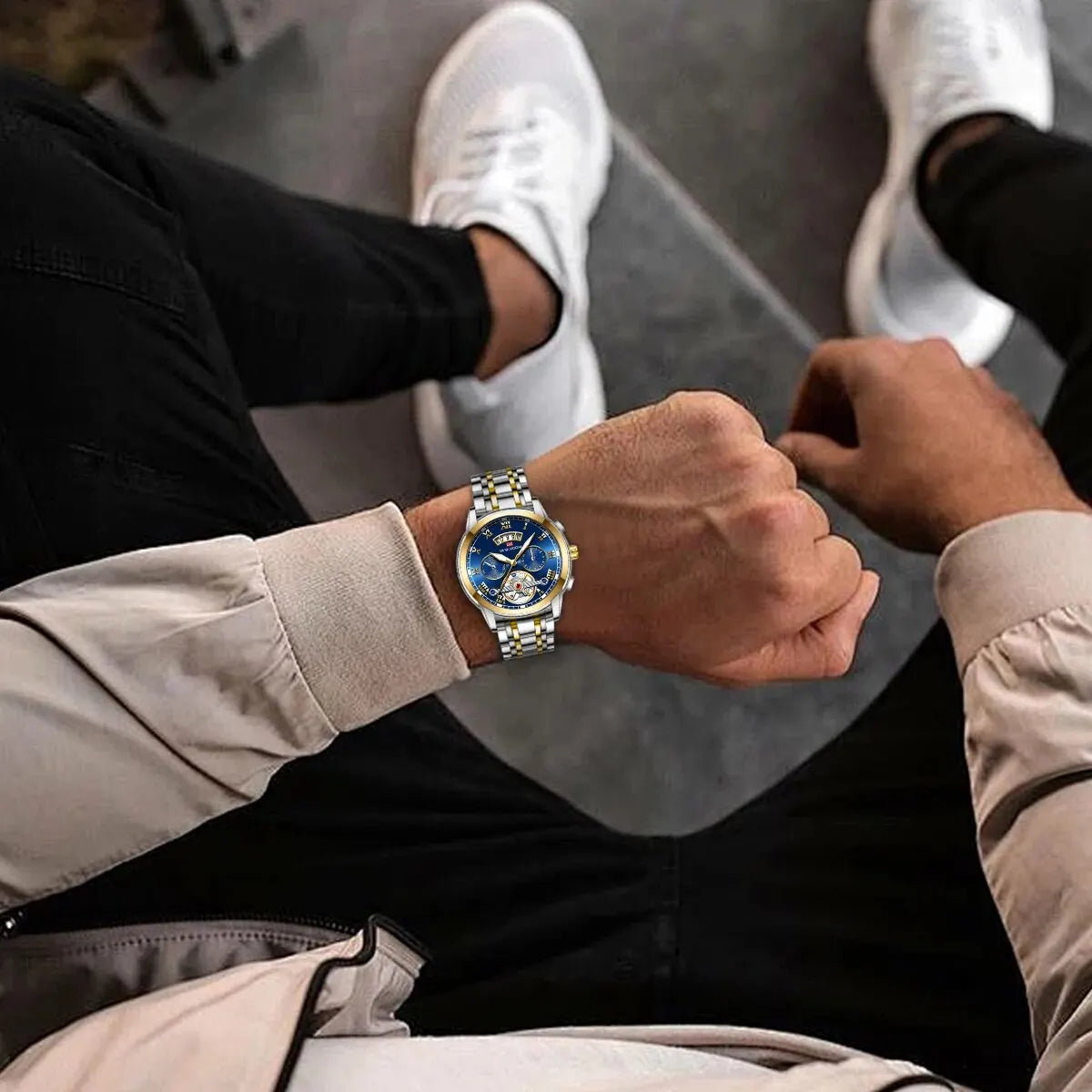 Reloj de Cuarzo VA VA VOOM 2453 — Estilo Deportivo con Numeración Romana