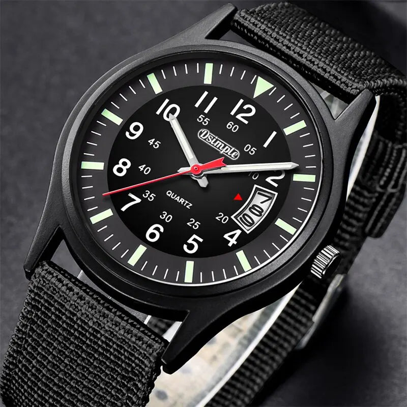Reloj de Cuarzo DSIMPLE AM87113 — Diseño Casual con Correa de Nylon