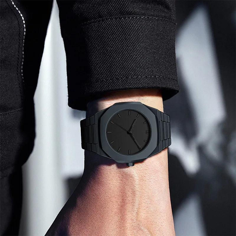 Reloj de Cuarzo ABCD816 — Esfera Grande con Números Arábigos