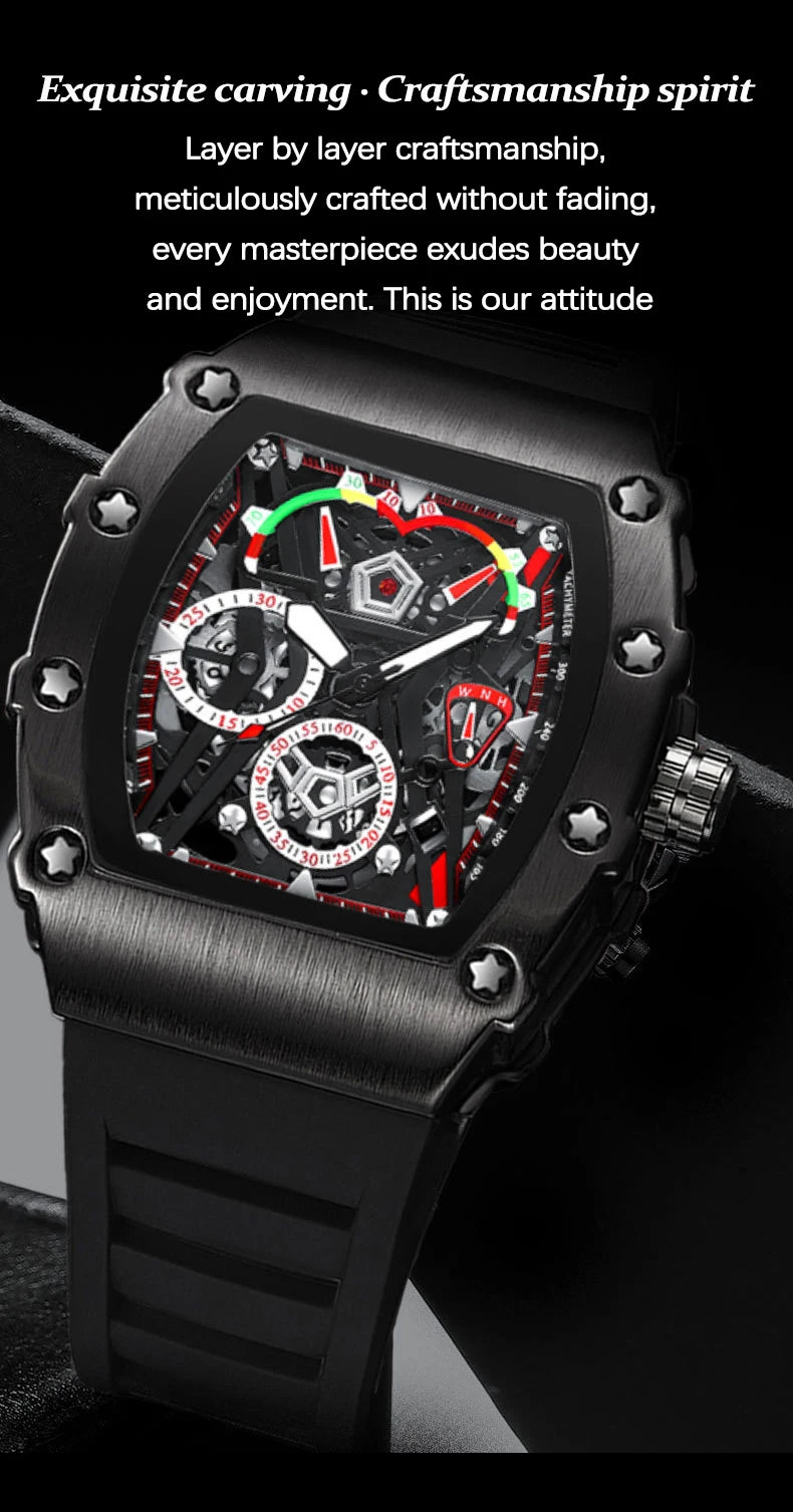 Reloj Casual de Cuarzo con Correa de Silicona ⌚