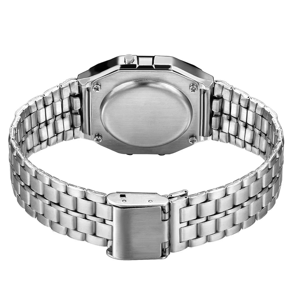 Reloj Digital LED WoMaGe — Diseño Rectangular Moderno