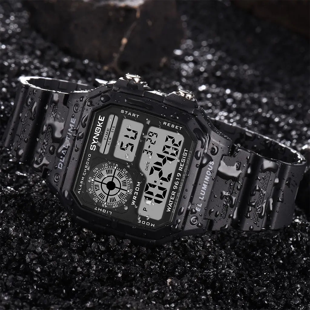 Reloj Digital SYNOKE 9619 — Pantalla Táctil Deportiva