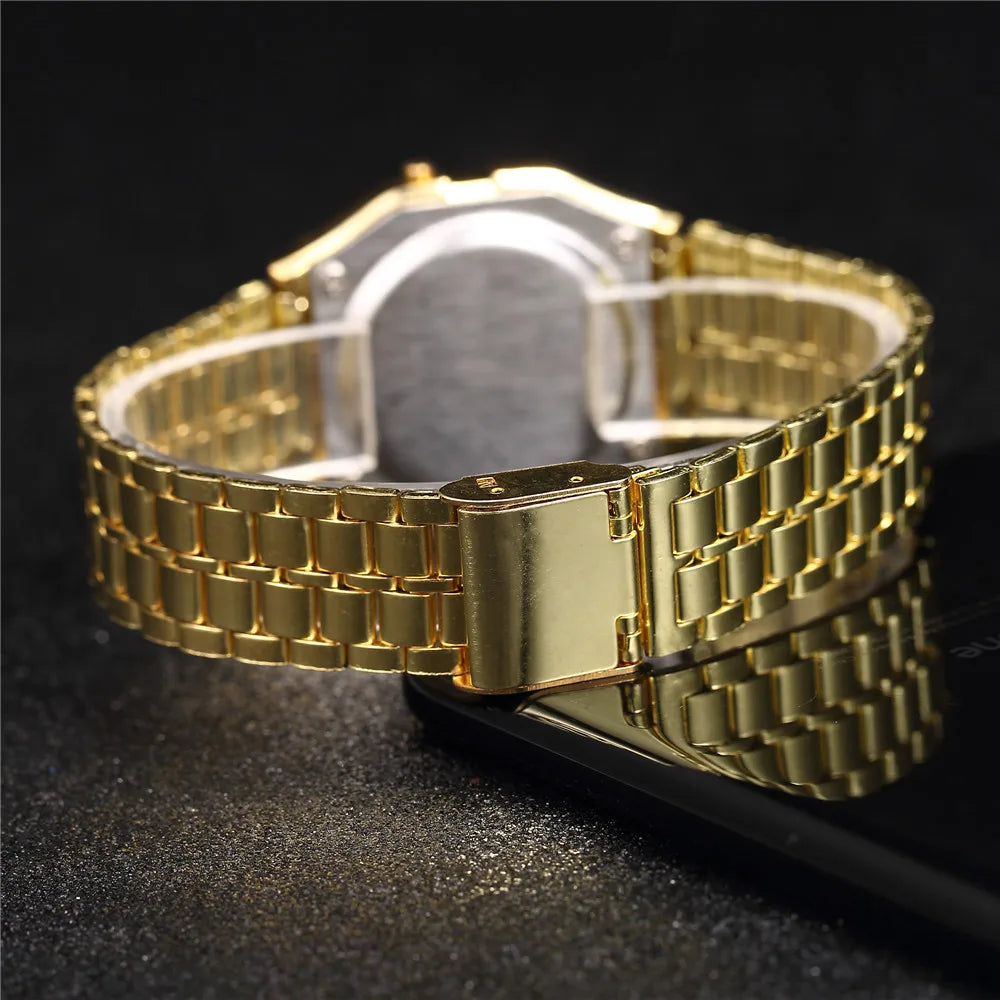 Reloj Digital LED WoMaGe — Diseño Rectangular Moderno