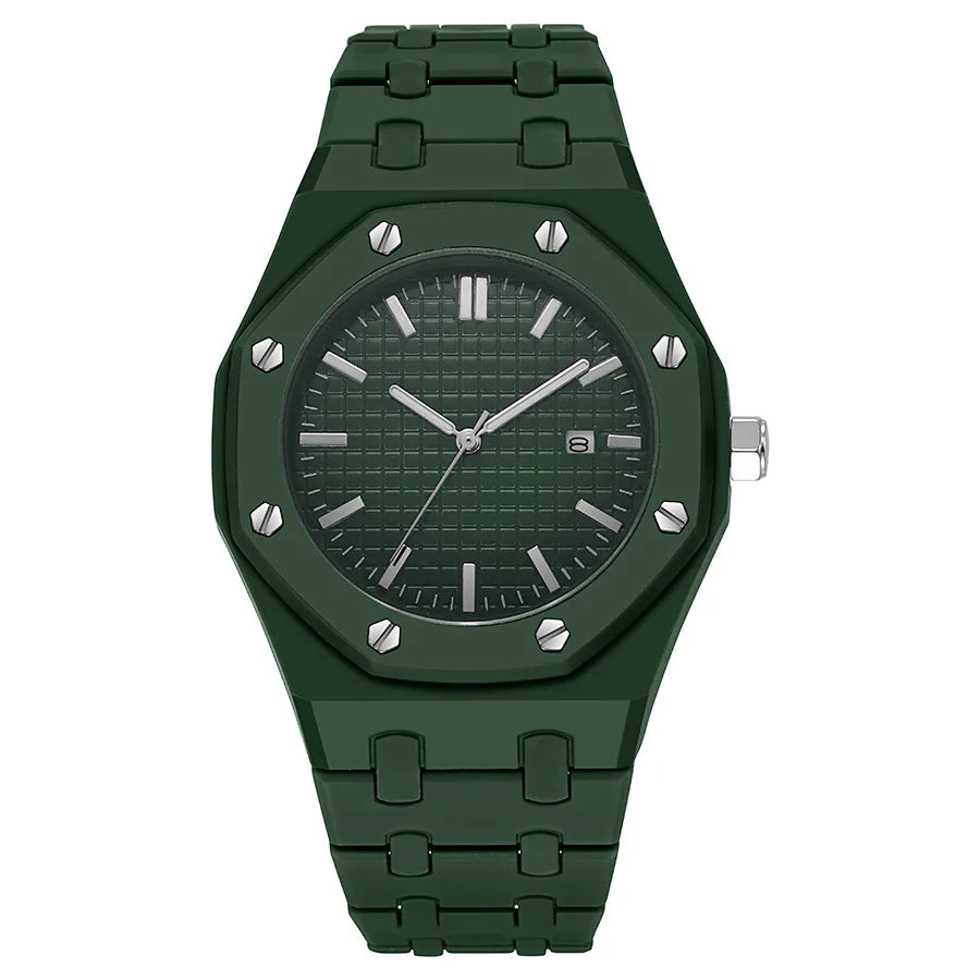 Reloj de Cuarzo ABCD816 — Esfera Grande con Números Arábigos