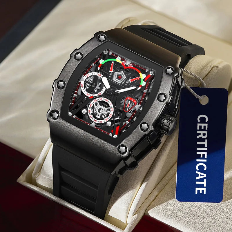 Reloj Casual de Cuarzo con Correa de Silicona ⌚