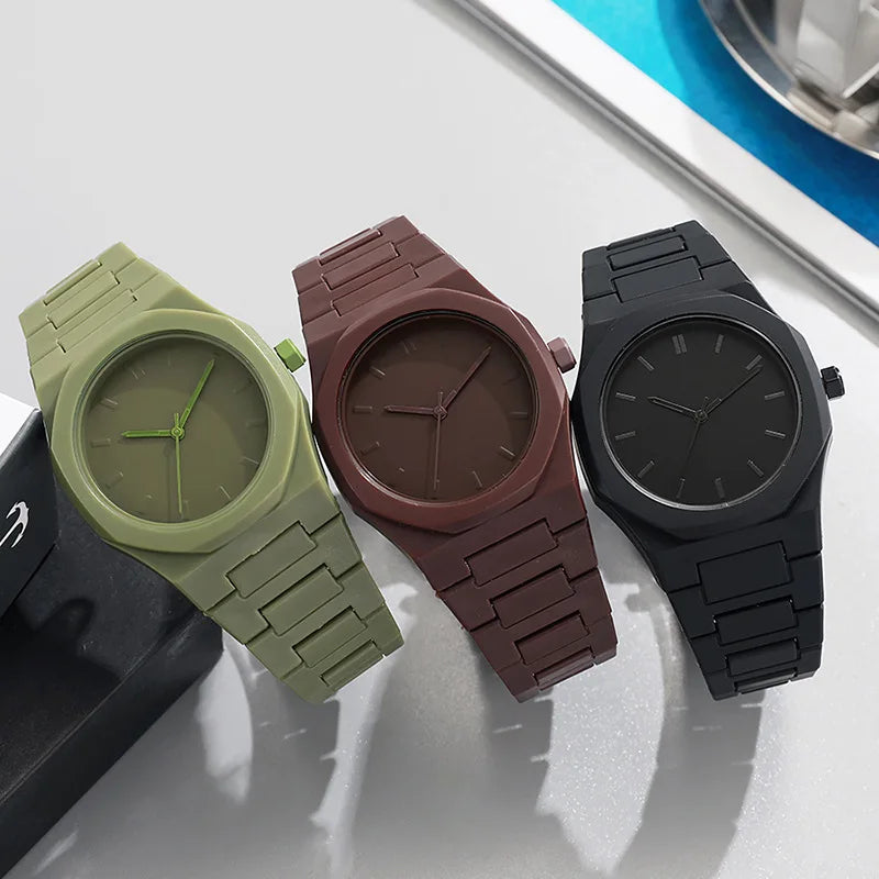 Reloj de Cuarzo ABCD816 — Esfera Grande con Números Arábigos