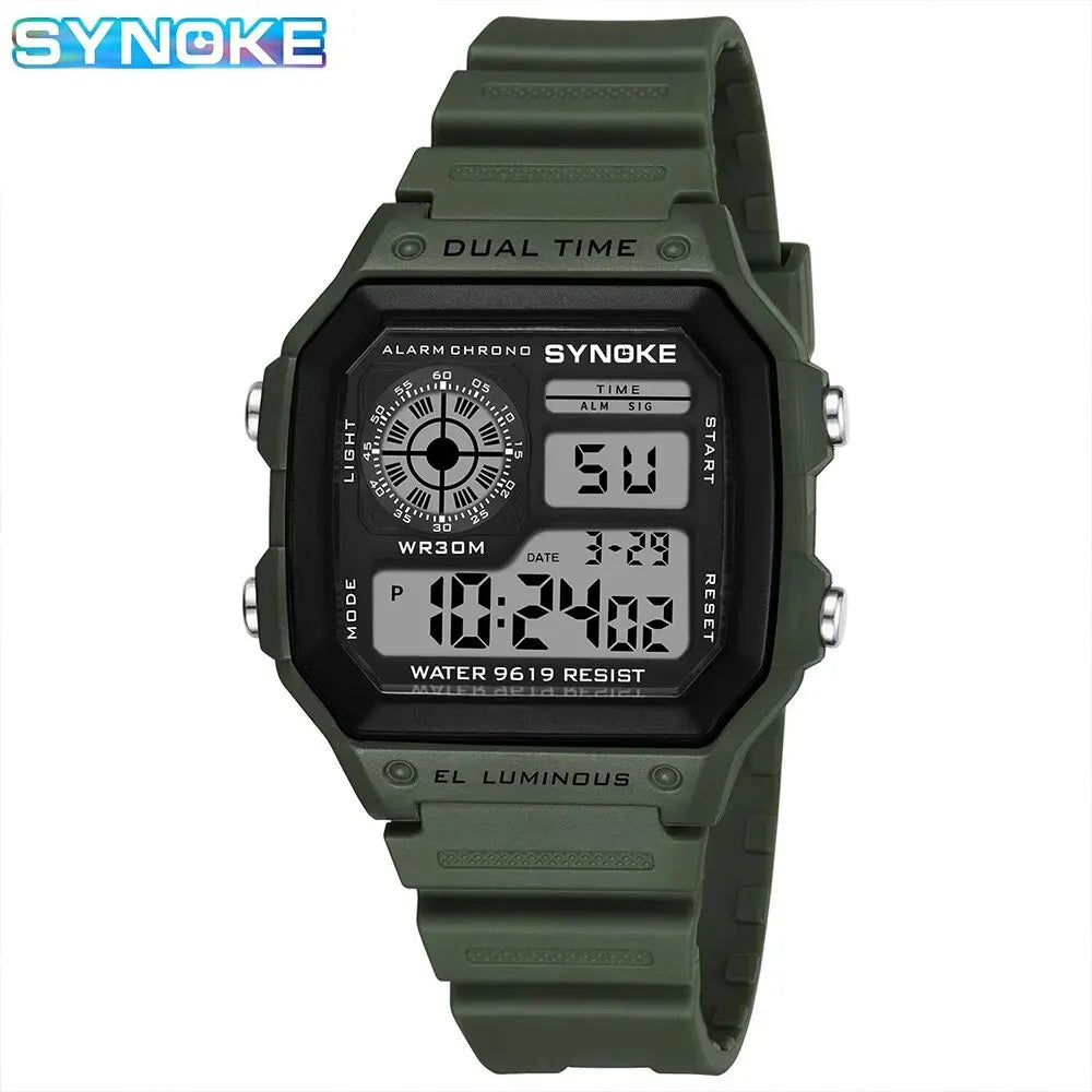 Reloj Digital SYNOKE 9619 — Pantalla Táctil Deportiva