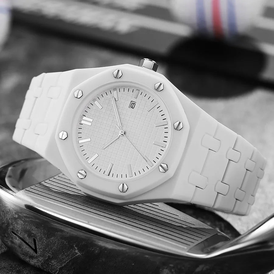 Reloj de Cuarzo ABCD816 — Esfera Grande con Números Arábigos