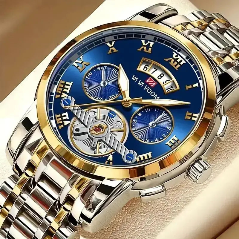 Reloj de Cuarzo VA VA VOOM 2453 — Estilo Deportivo con Numeración Romana