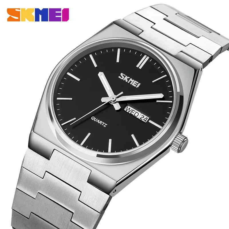 Reloj SKMEI 9288 de Cuarzo con Correa de Acero Inoxidable ⌚✨
