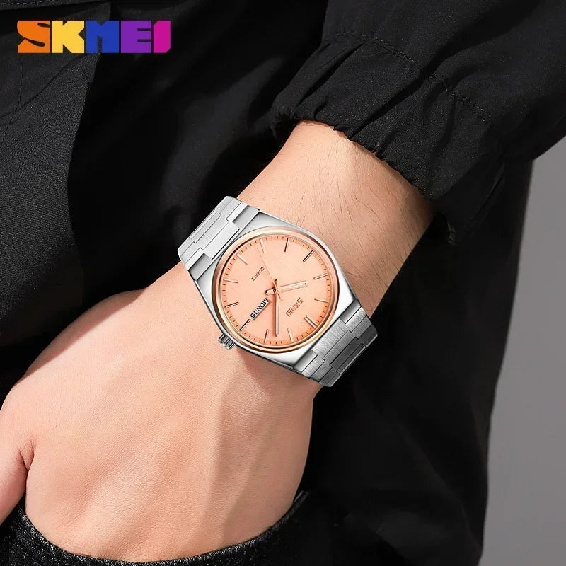Reloj SKMEI 9288 de Cuarzo con Correa de Acero Inoxidable ⌚✨