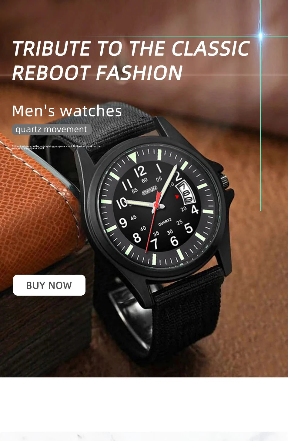Reloj de Cuarzo DSIMPLE AM87113 — Diseño Casual con Correa de Nylon
