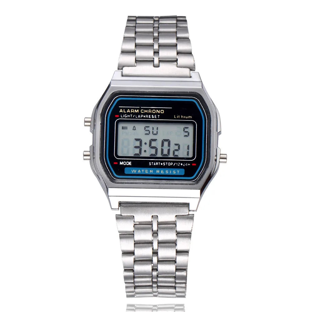 Reloj Digital LED WoMaGe — Diseño Rectangular Moderno