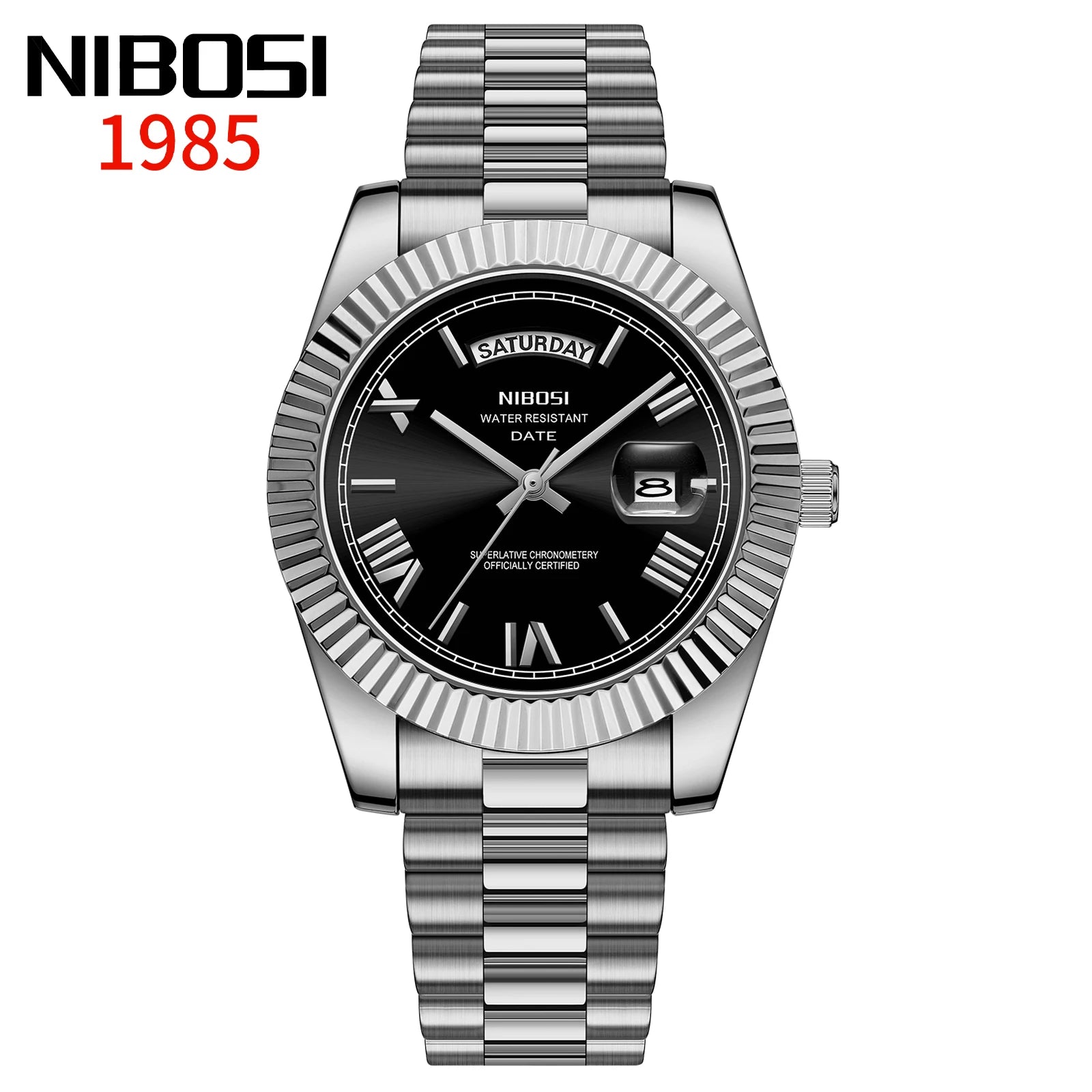 Reloj NIBOSI de Cuarzo con Correa de Acero Inoxidable ⌚✨